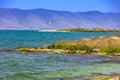 Lake Sevan panorama landscape Gegharkunik Armenia landmark Royalty Free Stock Photo