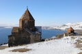 Lake Sevan, Surb Arakelots Church is ancient Royalty Free Stock Photo