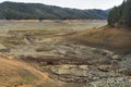 Lake Shasta during the California drought of 2016.