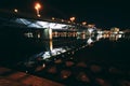 Lake Shinji at night