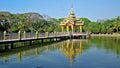 The lake in Theingottara garden in Yangon, Myanmar