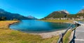 Lake Silvaplanersee in swiss Alps