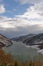 Siriu Lake, on a winter day.