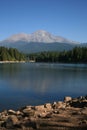 Lake Siskyou and Mount Shasta Royalty Free Stock Photo