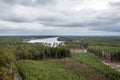 Lake Slawskie in Poland in Lubuskie. Royalty Free Stock Photo