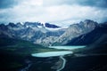 Lake and snow mountain in tibet,china Royalty Free Stock Photo