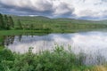 Lake Solevatnet near the village of Nedre Eggedal in the municipality of Sigdal in Buskerud, Norway Royalty Free Stock Photo