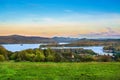 Lake Solinskie in the Bieszczady Mountains. Beautiful autumn landscape. Poland