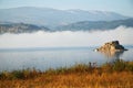 Lake Sosnowka and ridge Giant Mountain