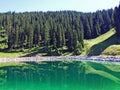 Lake Speichersee or Der Speichersee im Gebiet Warmtobel or Speichersee fÃÂ¼r die Schneeanlage Wildhaus