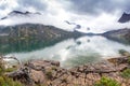 By The Lake at St Mary, Glacier National Park Royalty Free Stock Photo