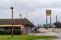 Abandoned McDonalds fast food restaurant, near the I-94 highway