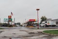 Flying J truck stop with a Dennys Restaurant