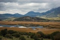 Lake Stimfalia in autumn in Peloponnese, Greece Royalty Free Stock Photo