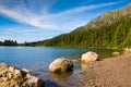 Lake Strbske pleso, High Tatras, Slovakia Royalty Free Stock Photo