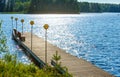 Lake summer view (Finland). Royalty Free Stock Photo