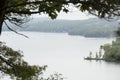 Lake Sunapee from Clark Landing in New London, New Hampshire. Royalty Free Stock Photo