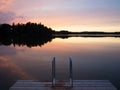 Lake at sunset, Finland