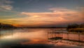 Lake sunset Royalty Free Stock Photo