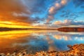 Lake at Sunset Royalty Free Stock Photo