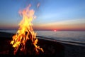 Lake Superior Beach Campfire