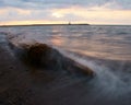 Lake superior drift wood Royalty Free Stock Photo