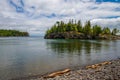 Lake superior, ellingson island, split rock lighthouse Royalty Free Stock Photo