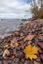 Lake Superior Fall - Presque Isle River, Michigan Royalty Free Stock Photo