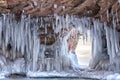 Lake Superior Ice Caves Royalty Free Stock Photo