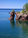 Lake Superior and natural arch Royalty Free Stock Photo