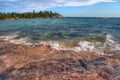 Lake Superior Provincial Park is on the Shore of the Lake in Northern Ontario, Canada Royalty Free Stock Photo