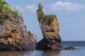 Lake Superior Rock Formation Royalty Free Stock Photo