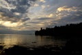 Lake Superior underneath the Sunrise Clouds Royalty Free Stock Photo