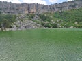 Lake surounded by mountines