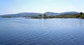 Lake surrounded by hills