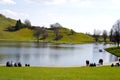 Lake surrounded by hills