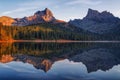 Lake Svetloye in Ergaki among the taiga rocks autumn