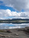 lake sysenvatnet on hardangervidda in norway Royalty Free Stock Photo