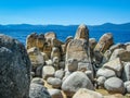 Lake Tahoe Boulders on a sunny day Royalty Free Stock Photo
