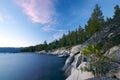 Lake Tahoe Coast at Night