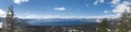 Lake Tahoe panorama in winter Royalty Free Stock Photo