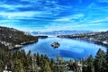 Lake Tahoe in the Sierra Nevada Mountains Royalty Free Stock Photo