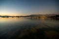 lake tahoe sunset landscape nevada side Royalty Free Stock Photo