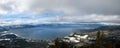 Lake Tahoe Winter Panorama Royalty Free Stock Photo