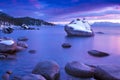 Lake Tahoe Winter Sunset Royalty Free Stock Photo