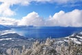 Lake Tahoe in winter Royalty Free Stock Photo