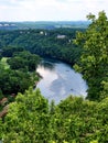 Lake Taneycomo, Table Rock Dam from scenic overlook at Branson, Missouri Royalty Free Stock Photo