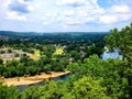 Lake Taneycomo, Table Rock Dam from scenic overlook at Branson, Missouri Royalty Free Stock Photo