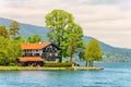 Lake Tegernsee on a summer day. Royalty Free Stock Photo