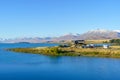 Lake Tekapo and Church of the Good Shepherd, New Zealand Royalty Free Stock Photo